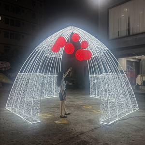 Grande arche <span class=keywords><strong>de</strong></span> Noël pour l'extérieur, motif <span class=keywords><strong>de</strong></span> fête, éclairage <span class=keywords><strong>de</strong></span> fête, <span class=keywords><strong>d</strong></span>écoration <span class=keywords><strong>d</strong></span>'arche <span class=keywords><strong>de</strong></span> rue extérieure, <span class=keywords><strong>d</strong></span>écoration 3D, motif <span class=keywords><strong>d</strong></span>'arche lumineuse, entrée - Product Image 2
