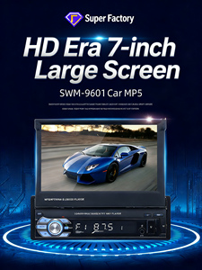 <span class=keywords><strong>Autoradio</strong></span> Android con Schermo Retrattile 1 Din, Lettore DVD MP5, GPS, Wifi, BT, FM, RDS, <span class=keywords><strong>AUX</strong></span>, Schermo Touch da 7 Pollici - Product Image 6