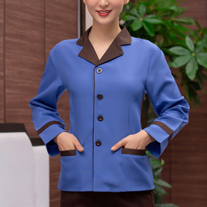 Vêtements de nettoyage pour hôtels, personnel de nettoyage à manches longues, vêtements d'automne et d'hiver, uniformes de ménage, uniformes de nettoyage - Product Image 1