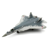 Modèle d'avion Su-57 à l'échelle 1/72, modèle moderne en métal et mousse, simulation de bombardier, chasseur en alliage, nouveauté créative, décoration de bureau