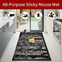 Piège adhésif solide jetable pour souris, plaque collante longue durée pour usage domestique