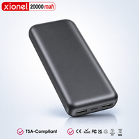Batterie externe 20000mAh, charge super rapide 22.5W, double USB-A, type-C PD20W, chargeur portable pour iPhone, Android, tablette