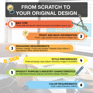 שקית נייר מתקפלת בהתאמה אישית לאריזת מזון, חטיפי אגוזים, חטיפים אנרגטיים, עמידה בפני לחות - Product Image 4