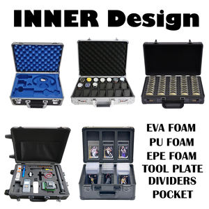 Estuche Plateado <span class=keywords><strong>para</strong></span> 120 Discos <span class=keywords><strong>de</strong></span> Vinilo <span class=keywords><strong>de</strong></span> 7 Pulgadas, Compartimentos Inferiores <span class=keywords><strong>de</strong></span> 16 x 8 x 5 Pulgadas, Altura Interior <span class=keywords><strong>de</strong></span> la Tapa <span class=keywords><strong>de</strong></span> 2 Pulgadas 5" - Product Image 6