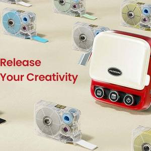 Impresora de etiquetas Phomemo P15 de 58 mm, mini impresora inteligente portátil para diario y almacenamiento - Product Image 1