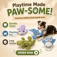 Jouet à mâcher pour chien transfrontalier avec son, durable et en peluche douce, motif chenille - Modèle Chenille