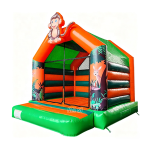 Trampolín Infantil con Diseño de Jungla, Castillos Inflables, Casa de Brinco Personalizada de Fábrica para Equipamiento de Juegos al Aire Libre - Product Image 4