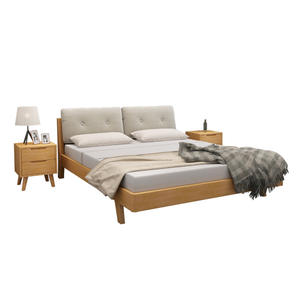 Cost-Effective Water Resistant Durable Wooden <b>Bed</b> <b>Frame</b> Upholstered Headboard Modern Furniture for Hotel Apartment Airbnb Rental - Product Image 6