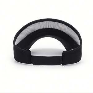 Visières de sport en gros pour le golf et la course à pied, avec logo brodé personnalisé, séchage rapide, large bord, respirantes, en coton sandwich - Product Image 4