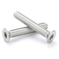 Attaches personnalisées en usine de la Chine DIN965 vis à tête Torx plate en acier inoxydable à filetage complet boulon antivol