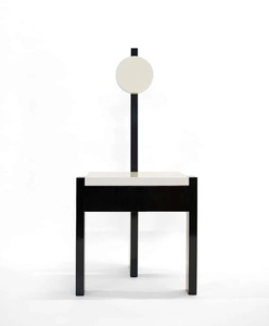 Sedia moderna arte erotica in nero lacca di sculpura per l'home Office sala da pranzo e bagno uso di vetro progettato sedia da pranzo - Product Image 5