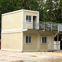 Maison Conteneur Préfabriquée de Luxe à Deux Étages, Vente Chaude, pour Usage de Bureau avec Design Détachable et Style Moderne