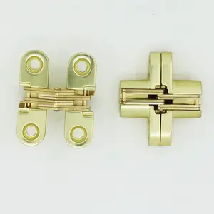 180 度锌合金镀金隐藏铰链，用于小首饰盒