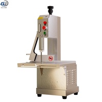 Machine à découper les os avec table coulissante, trancheuse à viande stable pour supermarché, hôtel, boucherie, cantine scolaire, restauration rapide