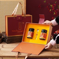 Boîte d'emballage vintage pour aliments en conserve, boîte cadeau haut de gamme avec logo personnalisé, emballage rigide en carton pour vin avec estampage à chaud, personnalisation