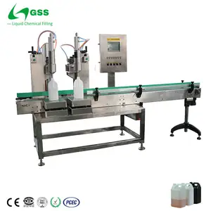 GSS 1-10L Semi Automatic Paint Resin Lubricant Thinner Ink Curing agent Liquid Filling Line For Chemical