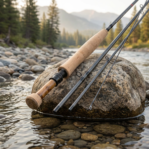 <span class=keywords><strong>Canne</strong></span> à pêche à la <span class=keywords><strong>mouche</strong></span> Euro Nymphing en fibre de carbone 40T, 3wt, 10ft6in, action légère-moyenne rapide, avec poignée en liège pour la pêche en eau douce en rivière et en ruisseau - Product Image 2