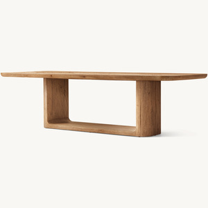 Tables à manger rectangulaires modernes en <span class=keywords><strong>bois</strong></span> massif, meubles de luxe RH personnalisés Rhoohill - Product Image 3