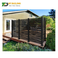 Garde-corps de terrasse et de balcon en aluminium découpé au laser, design moderne DF pour escalier