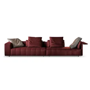 Luxus italienisches Design Wohnzimmer möbel Tufted Chesterfield Sofa Modern 3 Dreisitz Lounge Leder Couch Sofa Set