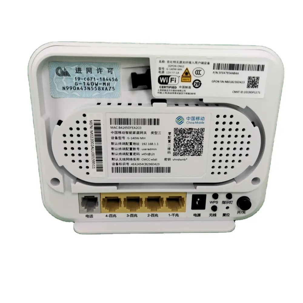 Optical Fiber Network 5G 5Gz Routers Wireless ONU WiFi FTTH Voice F670 ZTE ONU XPON G-140w-mh-md-ud ONT