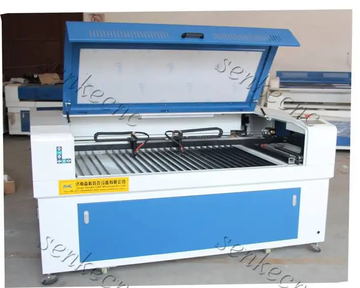 1610 double heads 3d co2 laser cutting and engraving machine for acrylic wood planks light planks candlenut wood bamboo ware