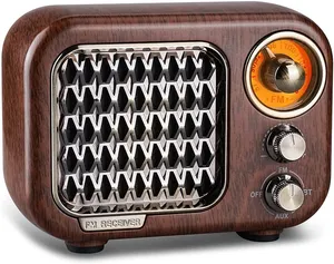 Redwingy R928 Holz Retro FM Radio TV Design Tragbarer Lautsprecher Drei-Spiel-Modus, um lange Wiedergabe zeit Geschenk Handwerk mit BT zu wählen