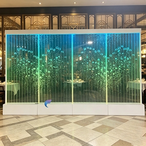 ฉากกั้นผนังน้ำตก LED แบบกำหนดเองสำหรับร้านอาหารและธุรกิจจัดเลี้ยง - Product Image 6