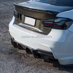 CARBEN per 3 serie F30/F35 325I/330I nuova alta qualità bullon in fibra di carbonio cofano del bagagliaio CSL Style Body Kit nero carbonio - Product Image 2