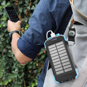 Nuevo Banco de Energía <span class=keywords><strong>Solar</strong></span> Portátil PN-W05 de 10,000 mAh, <span class=keywords><strong>Cargador</strong></span> <span class=keywords><strong>Solar</strong></span> Impermeable para Mochileros y Usuarios de Teléfonos - Product Image 6