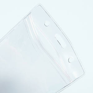 <span class=keywords><strong>Porte</strong></span>-badges d'identification verticaux rigides A7 support en <span class=keywords><strong>plastique</strong></span> <span class=keywords><strong>transparent</strong></span> étanche scellable pour carte de crédit - Product Image 6