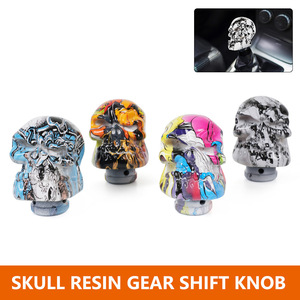 RASTP Resin Skull <b>Shift</b> <b>Knob</b> SFN153 Ergonomic Car Gear Lever General Fit - Product Image 2