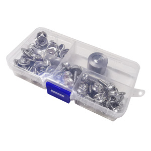 Hollow Nails <b>Rivets</b> Cap Nails 15mm Metal Durable Home Use Garment Clips - Product Image 3