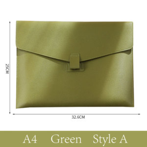 Bolsas de carpetas de archivos de negocios impermeables <span class=keywords><strong>A4</strong></span> de alta calidad para viajes, oficina, material escolar, logotipo personalizado, portadocumentos de cuero PU - Product Image 3