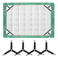 Attaches pour draps de lit, sangles élastiques croisées, réglables, antidérapantes, pour maintenir les draps-housses, les protège-matelas, les housses de canapé
