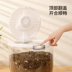 Baril de stockage de nourriture pour animaux de compagnie monobloc étanche à l'humidité canette de nourriture pour chat et chien scellable pour usage domestique produit de boîtes de vie pour chat et chien - Product Image 5