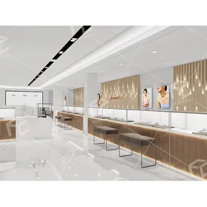 Toko jam ritel Display perhiasan desain Interior toko konter dan Showcase Display perhiasan furnitur