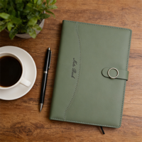 Carnet de notes professionnel en cuir PU personnalisé A5, agenda 2026, journal, logo personnalisé