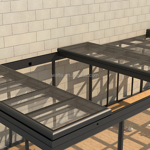 Modern Retractable Glass <strong>Sunroom</strong> Aluminum Frame Automatic Roof Structure Heat Insulation for <strong>Dining</strong> Spaces Durable Outdoor - Product Image 4