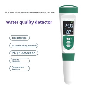 Stylo multifonction 5-en-1 à commande vocale en plastique : pH-mètre, salinomètre, testeur de TDS, stylo EC et testeur de température pour la qualité de l'eau - Product Image 3