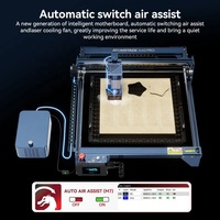 Atomstack A40 S40 X40 Pro 210W, dengan rantai tangki bantuan udara DIY kayu MDF pemotong kulit CNC mesin pencetak Laser 3D