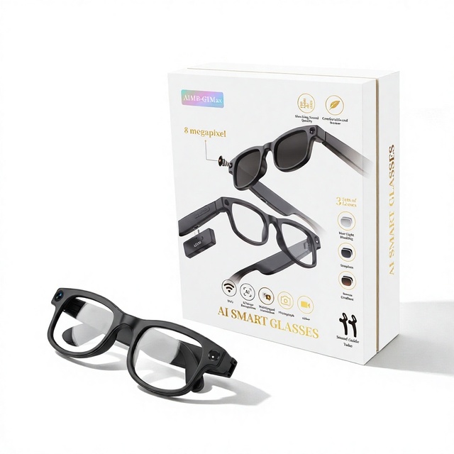 2026 Smart AI Glasses with Camera Bluetooth Glasses Wireless HD Video Phone Calls AI Smart Translation