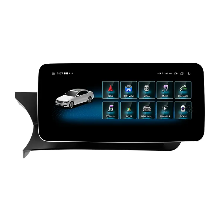 Radio con GPS para coche, reproductor multimedia con Android, 12,3/10,25, caja multifunción izquierda/derecha, DVD, estéreo, para Mercedes Benz Clase C, W204, W212, Android