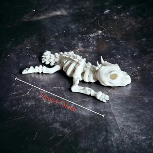 3D in nhựa đồ chơi động vật mô hình tay tích hợp sọ Quỷ xương rồng khớp khủng long Halloween - Product Image 4