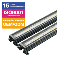 Luz Lineal LED para Iluminación de Fachadas de Edificios, Montaje Rápido, IP66 Impermeable, 12W DC24V, Alto Brillo 1200LM, Garantía de 3 Años