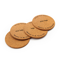 Sous-verres ronds en liège imprimés, style nordique, écologiques, personnalisables (couleur et logo), pour la maison, l'hôtel et la restauration – Vente chaude directe usine