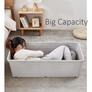 Cajón Organizador de Almacenamiento Debajo de la Cama, Gran Capacidad, Plástico, Apilable, con Ruedas, para Ropa y Artículos Diversos, Venta al Por Mayor - Product Image 5
