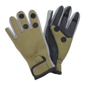 Guantes de Pesca de Neopreno, Impermeables, con Muñequera Ajustable, Anti-Impactos, para Pesca con Mosca en Clima Frío - Product Image 1