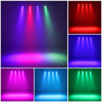 WF 1W 12 yeux 3 en 1 mini lumière de scène en plastique RVB DMX512 led plat par lumière bar piste de danse mariage DJ équipement