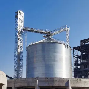 Silo di pellet di biomassa di legno 275g/m2 silo di metallo zincato silo di stoccaggio di grano di risaia di mais da 50 tonnellate